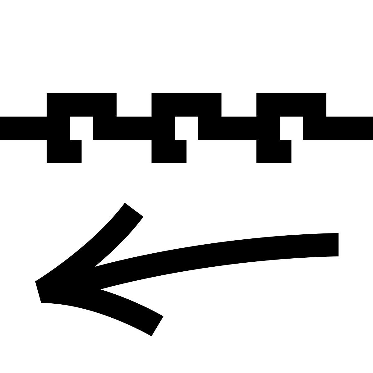 hieroglyphs style purse front view icon