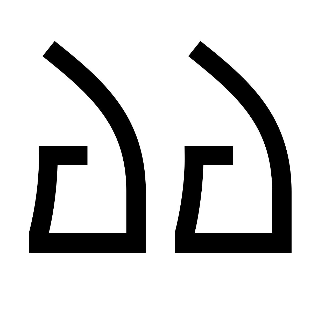 hieroglyphs style quote left icon