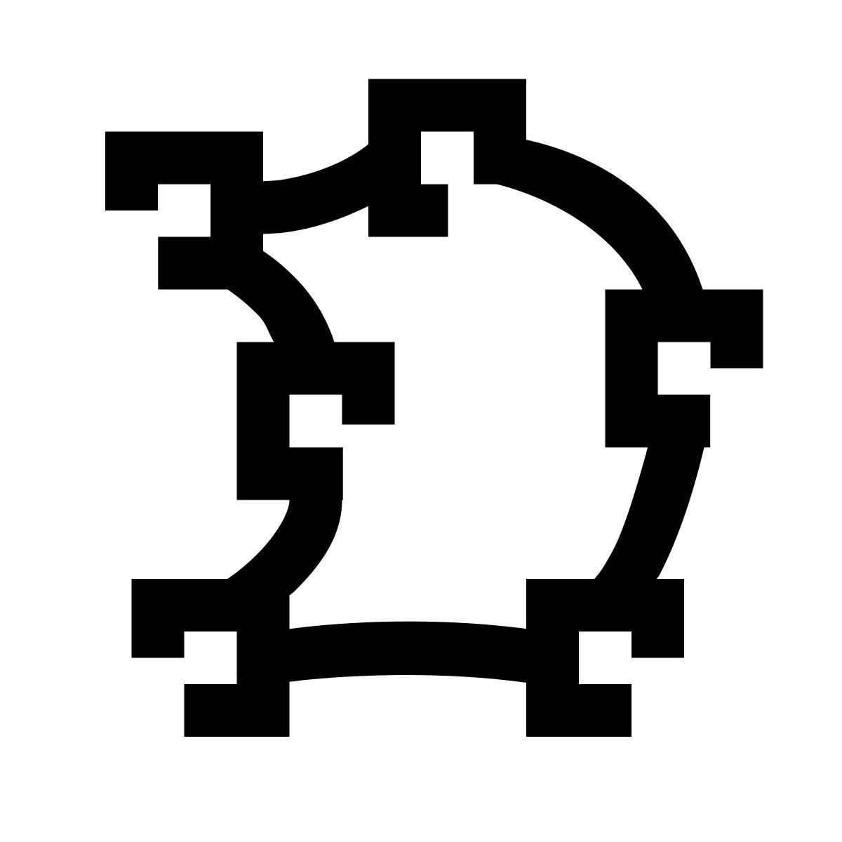 hieroglyphs style netzdiagramm icon