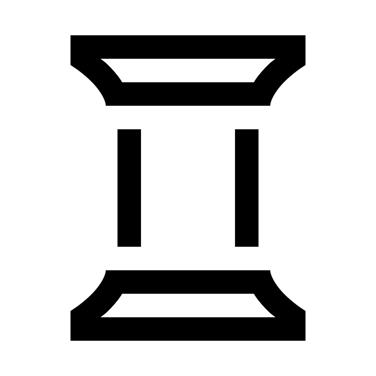 hieroglyphs style carrete icon