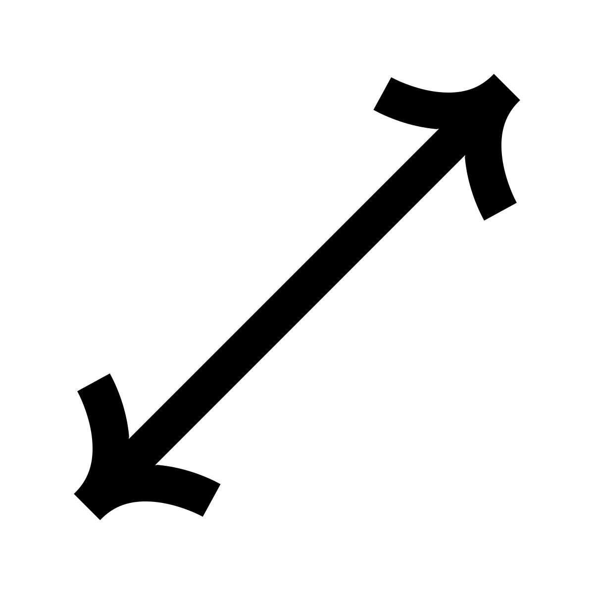 hieroglyphs style redimensionar diagonal icon