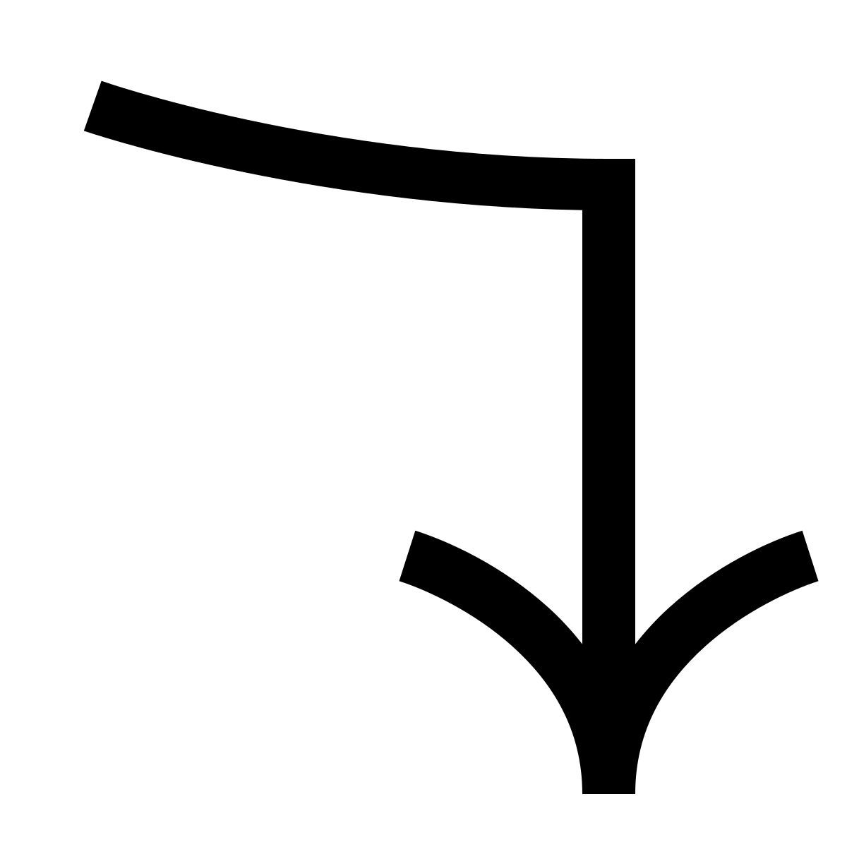 hieroglyphs style turn icon