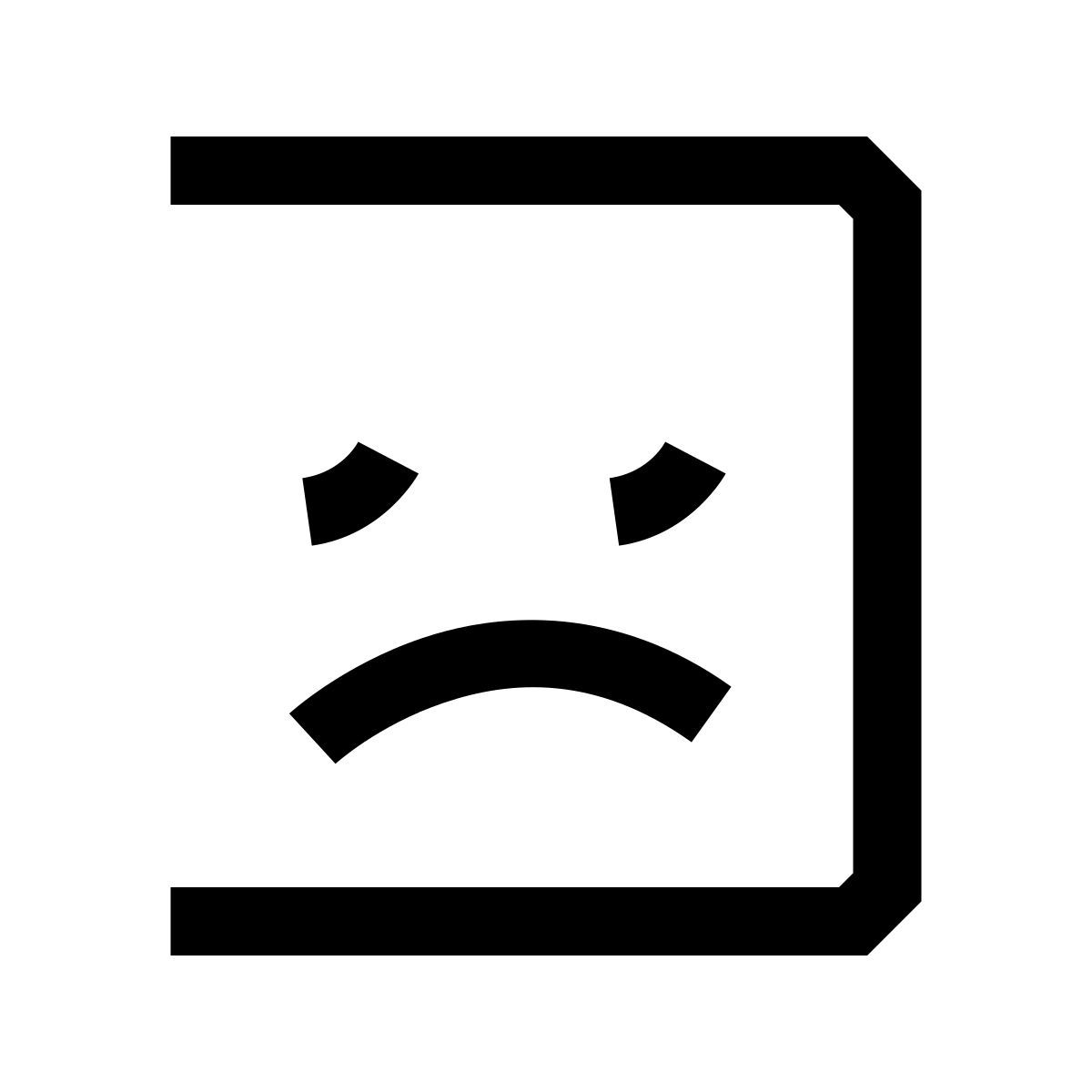 hieroglyphs style triste icon