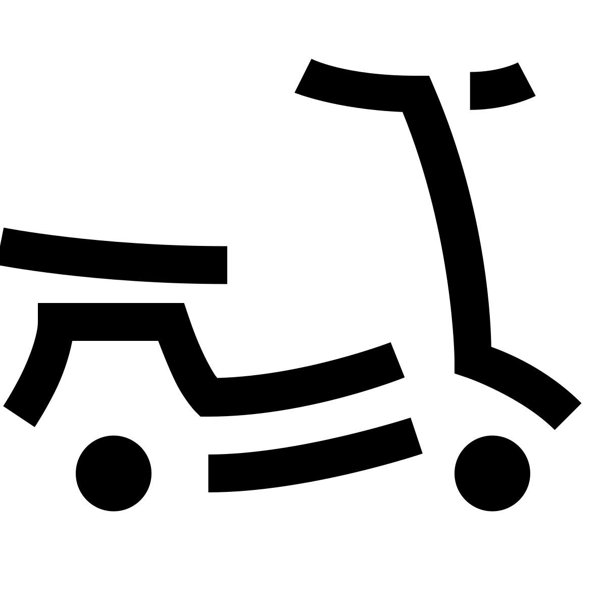 hieroglyphs style scooter icon