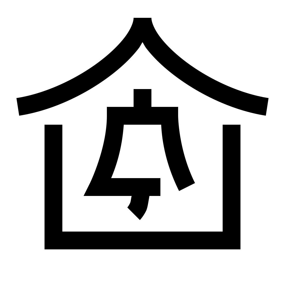 hieroglyphs style под охраной сигнализации icon