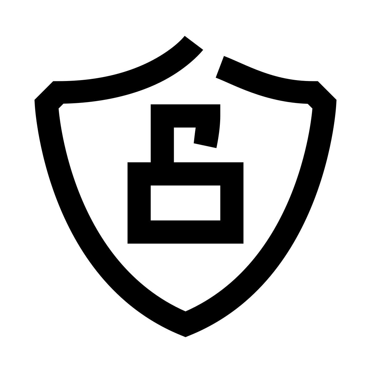 hieroglyphs style зеленый щит безопасности icon