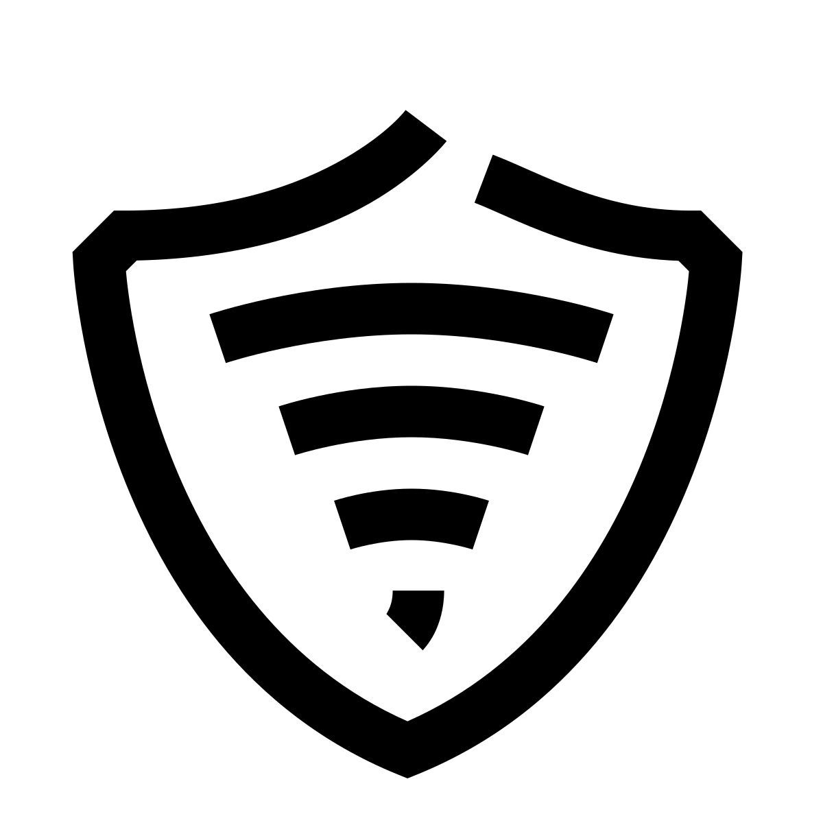 hieroglyphs style security wi fi icon