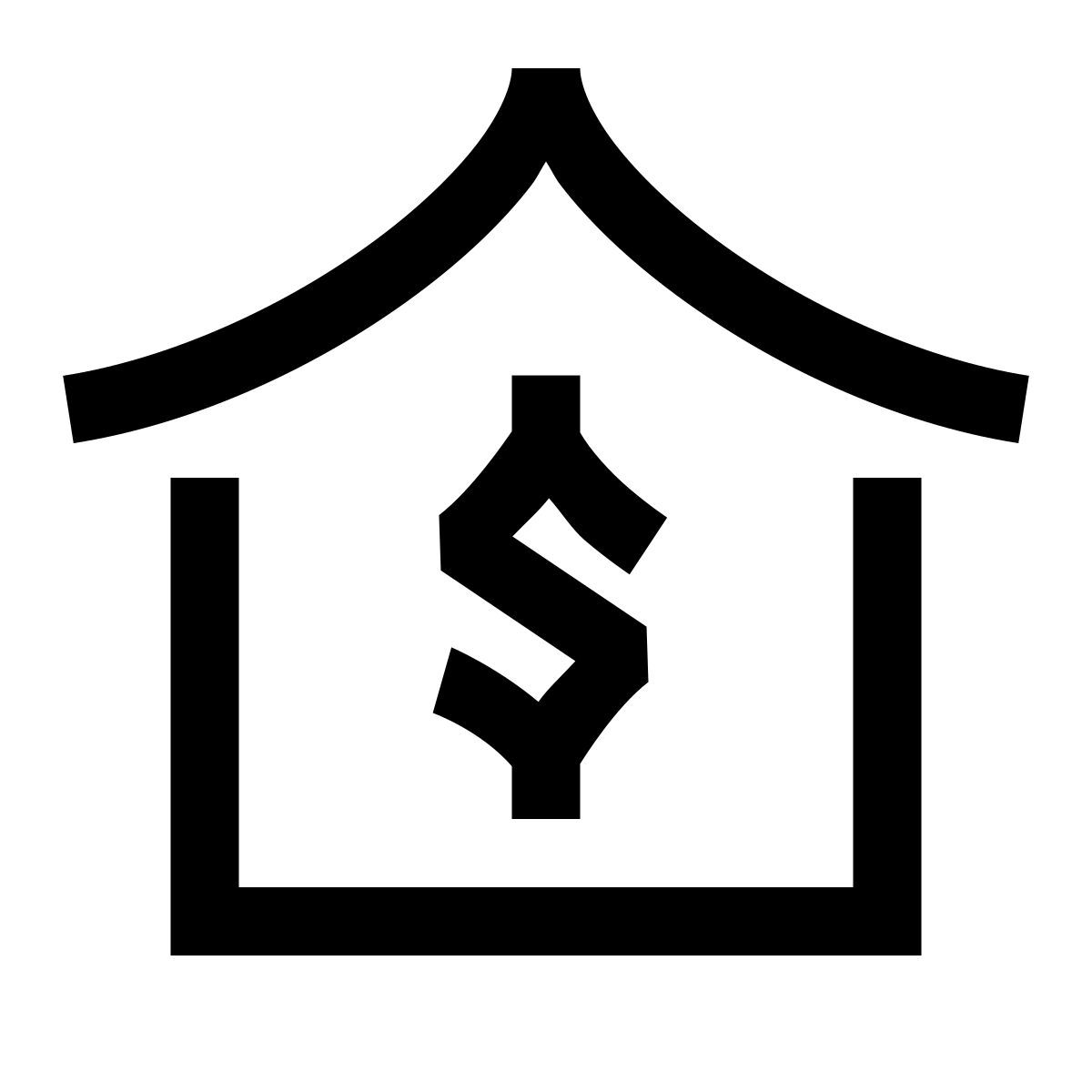 hieroglyphs style vender imóvel icon