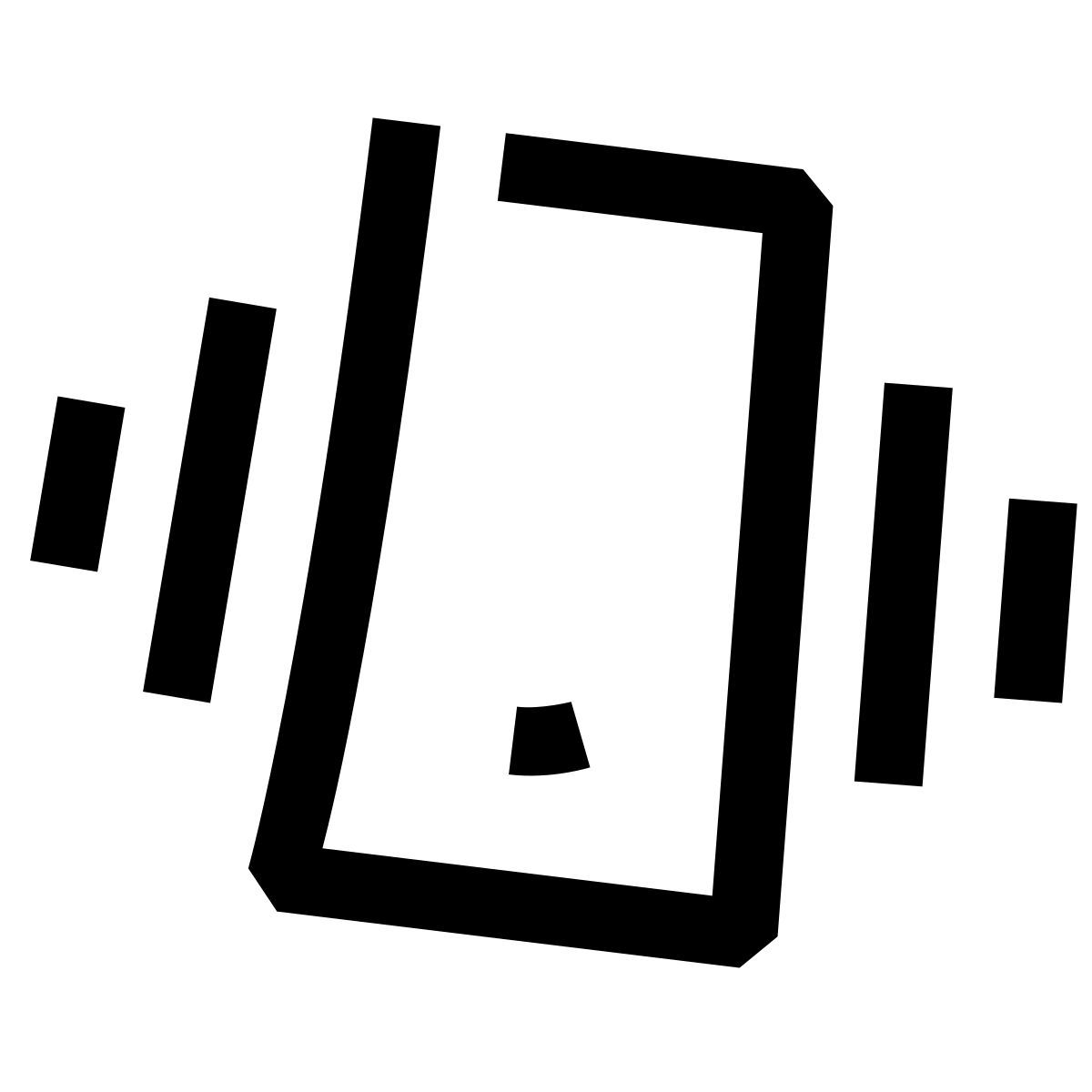hieroglyphs style 携帯電話を振る icon