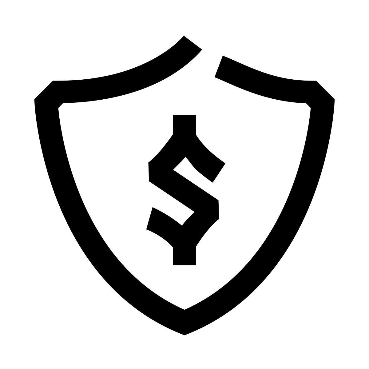 hieroglyphs style щит со знаком доллара icon