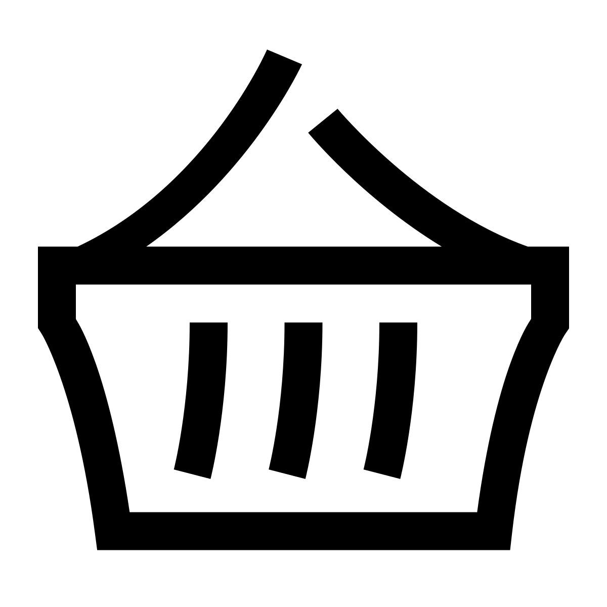 hieroglyphs style cesta de compras icon