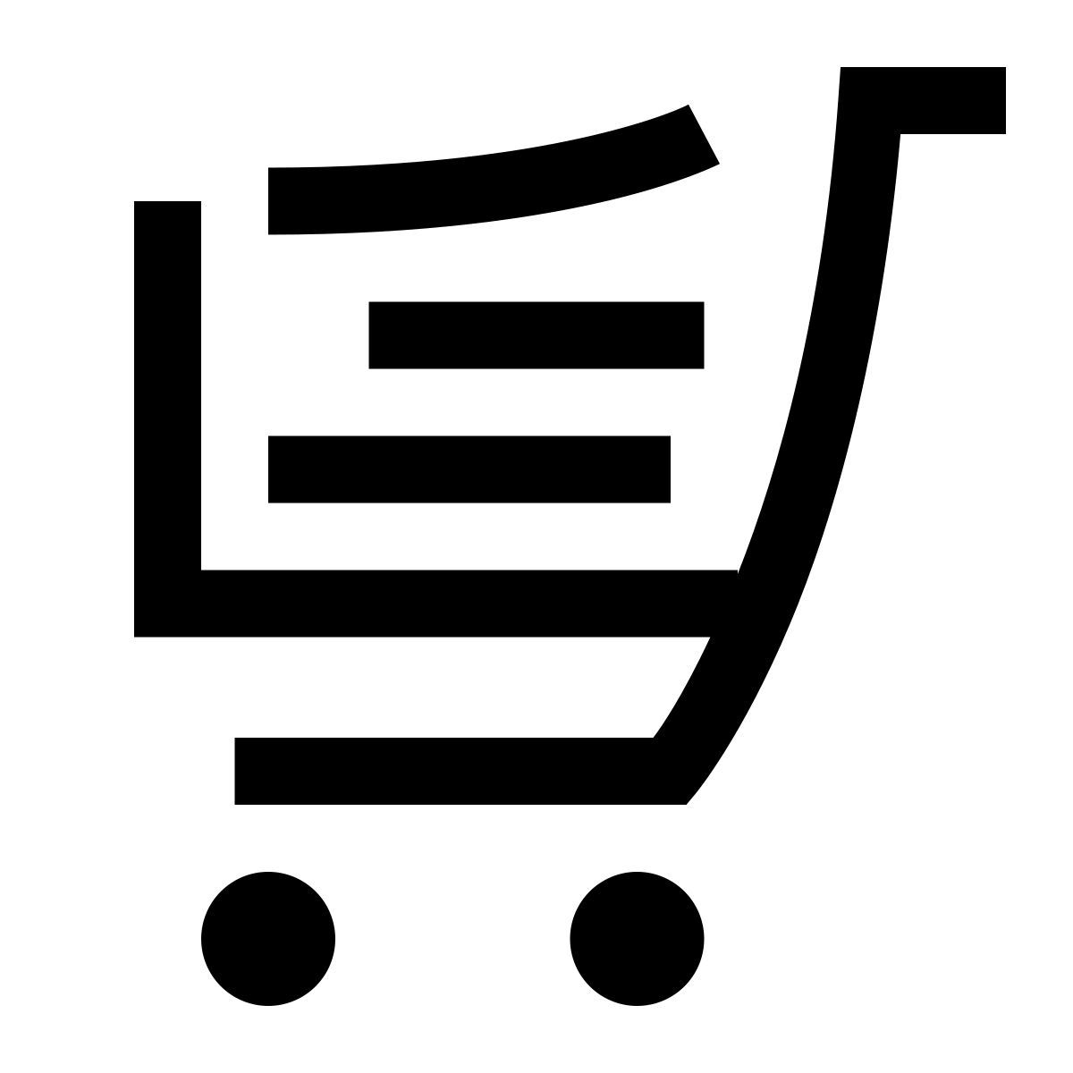 hieroglyphs style carrito de la compra cargado icon