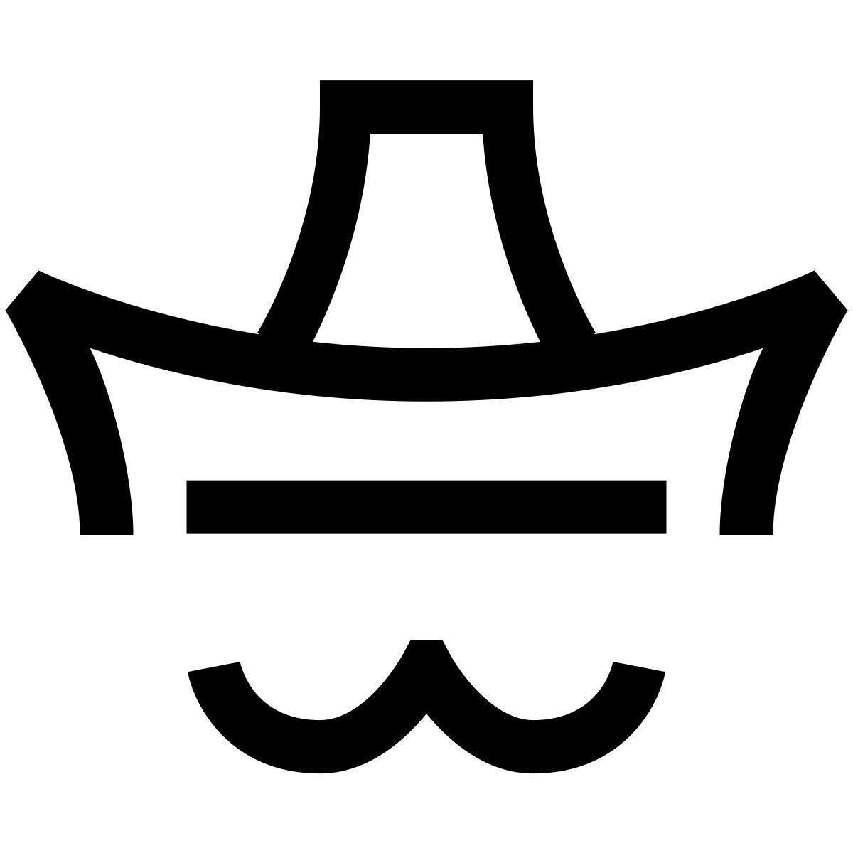 hieroglyphs style ソンブレロ icon