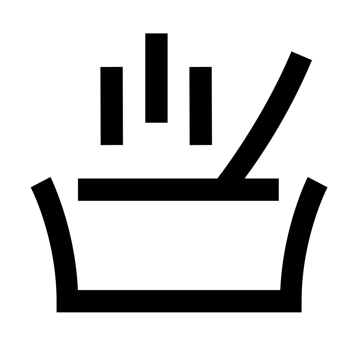 hieroglyphs style soup plate icon