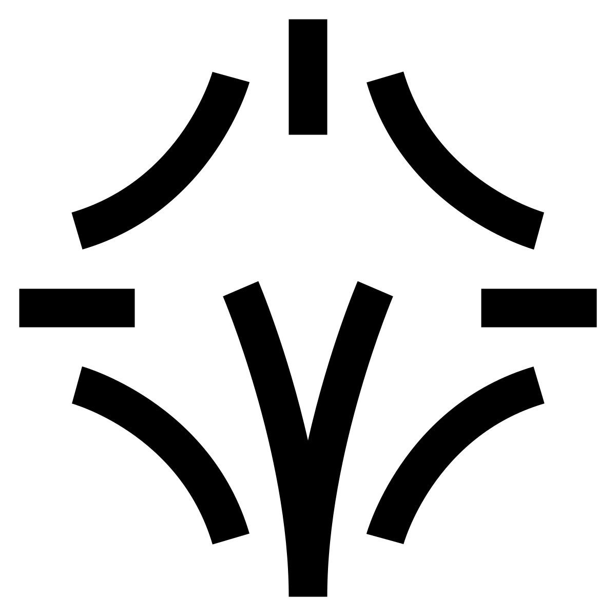 hieroglyphs style 남쪽 방향 icon