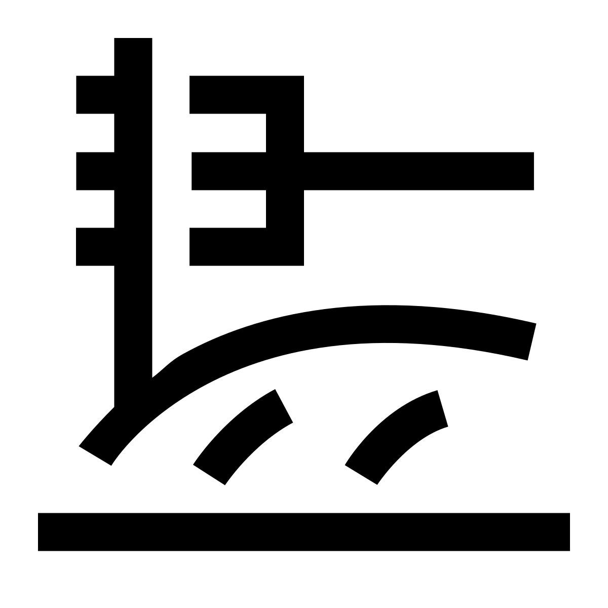 hieroglyphs style spaghetti icon