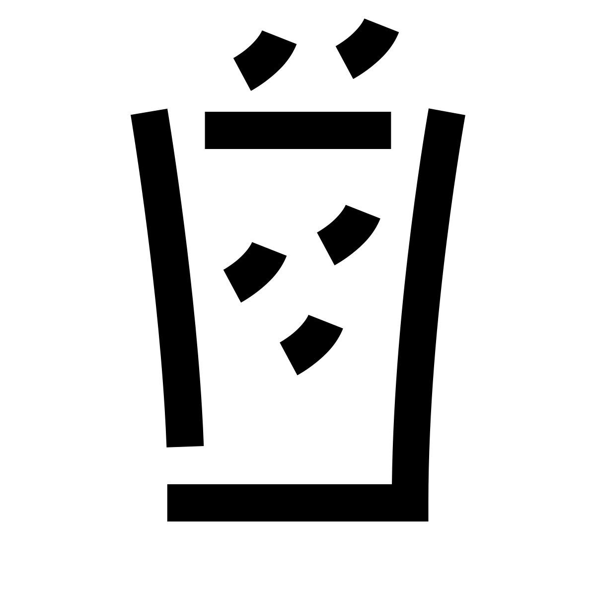hieroglyphs style eau gazeuse icon