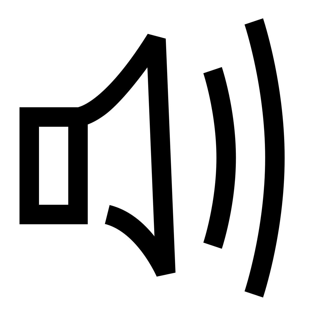 hieroglyphs style スピーカー icon