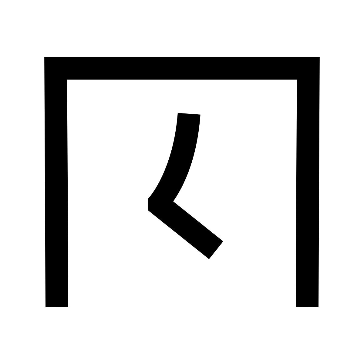 hieroglyphs style квадратные часы icon