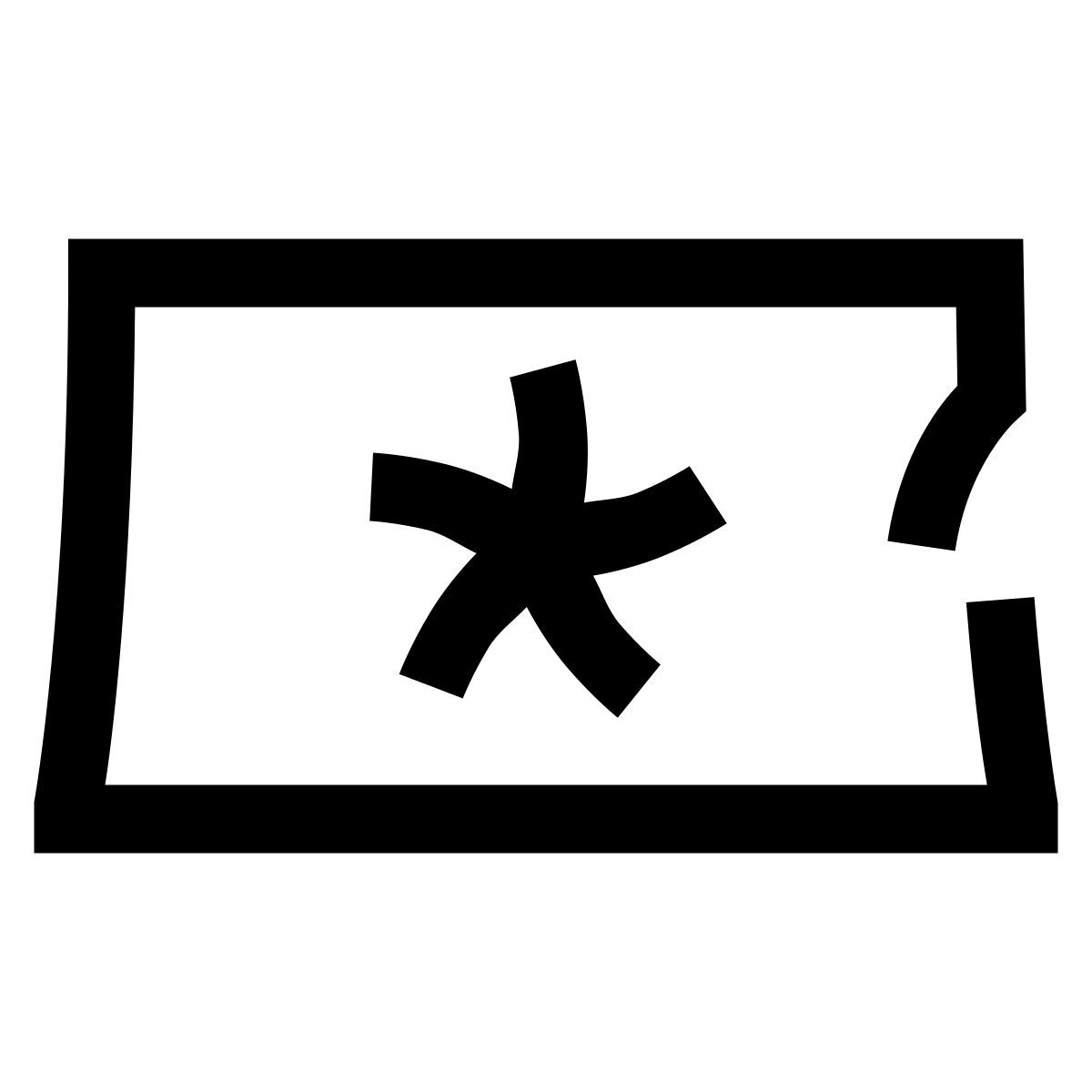 hieroglyphs style ticket icon