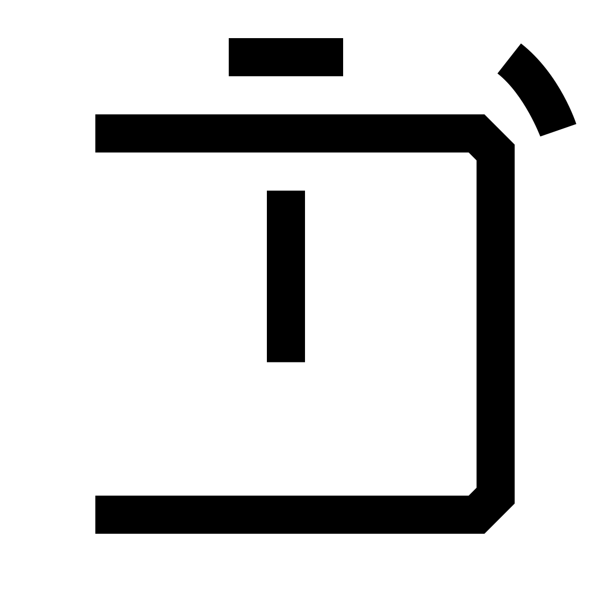 hieroglyphs style stopwatch icon