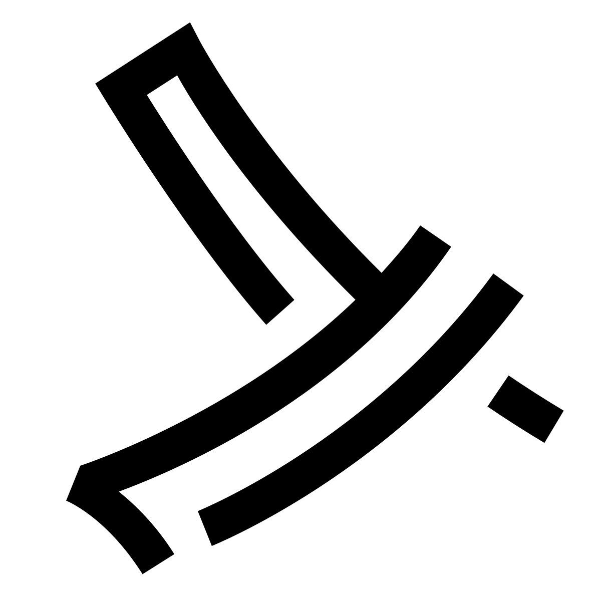 hieroglyphs style 면도칼 icon