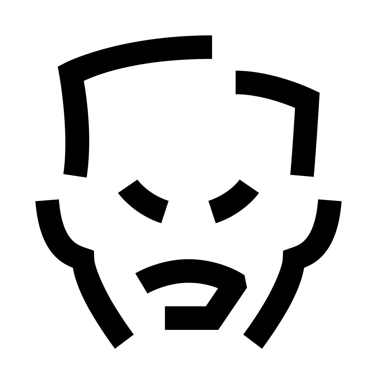 hieroglyphs style uomo che grida icon