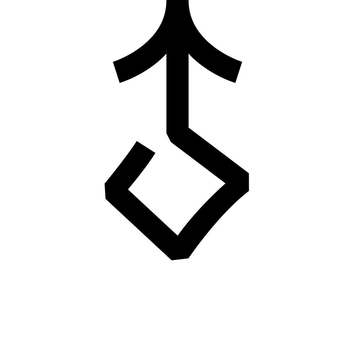 hieroglyphs style 向上滑动 icon