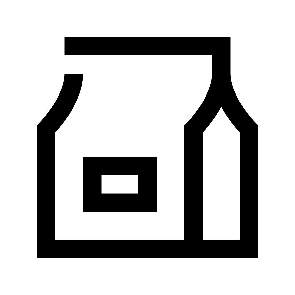 hieroglyphs style take away food icon