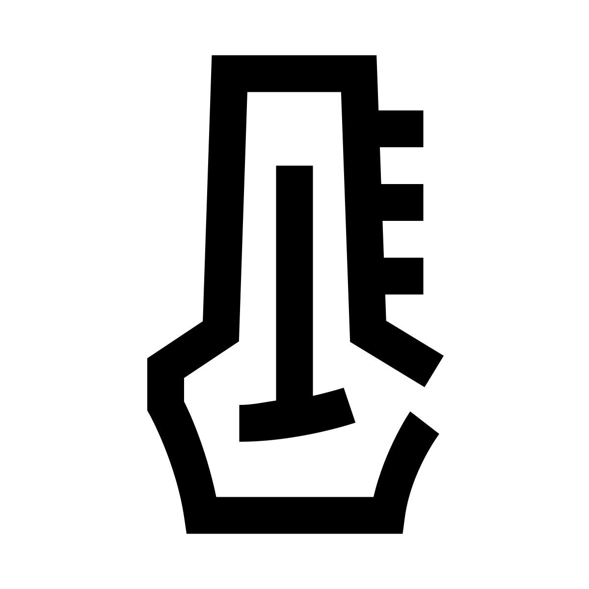 hieroglyphs style temperatura icon