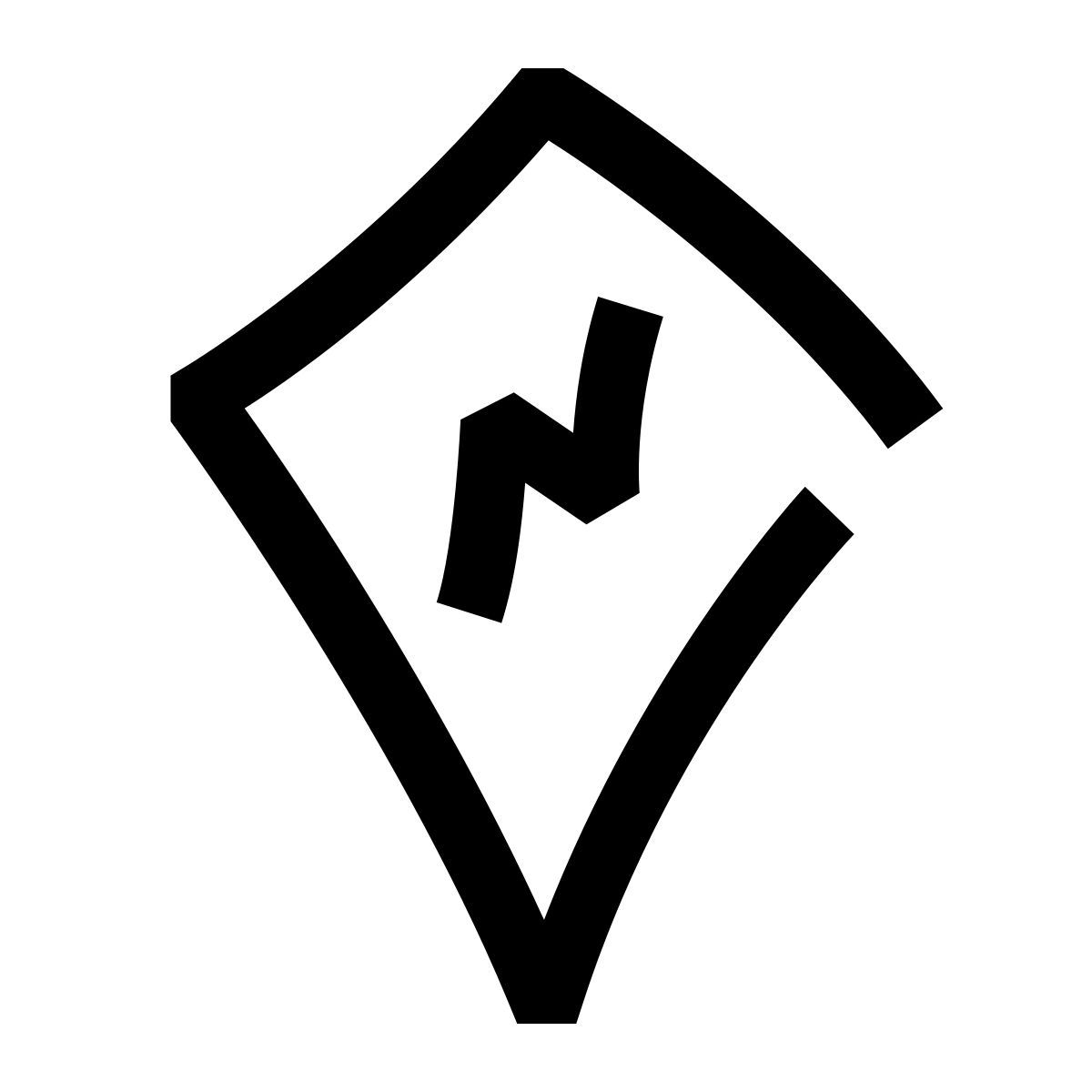 hieroglyphs style pino de sobrelimentação tesla icon
