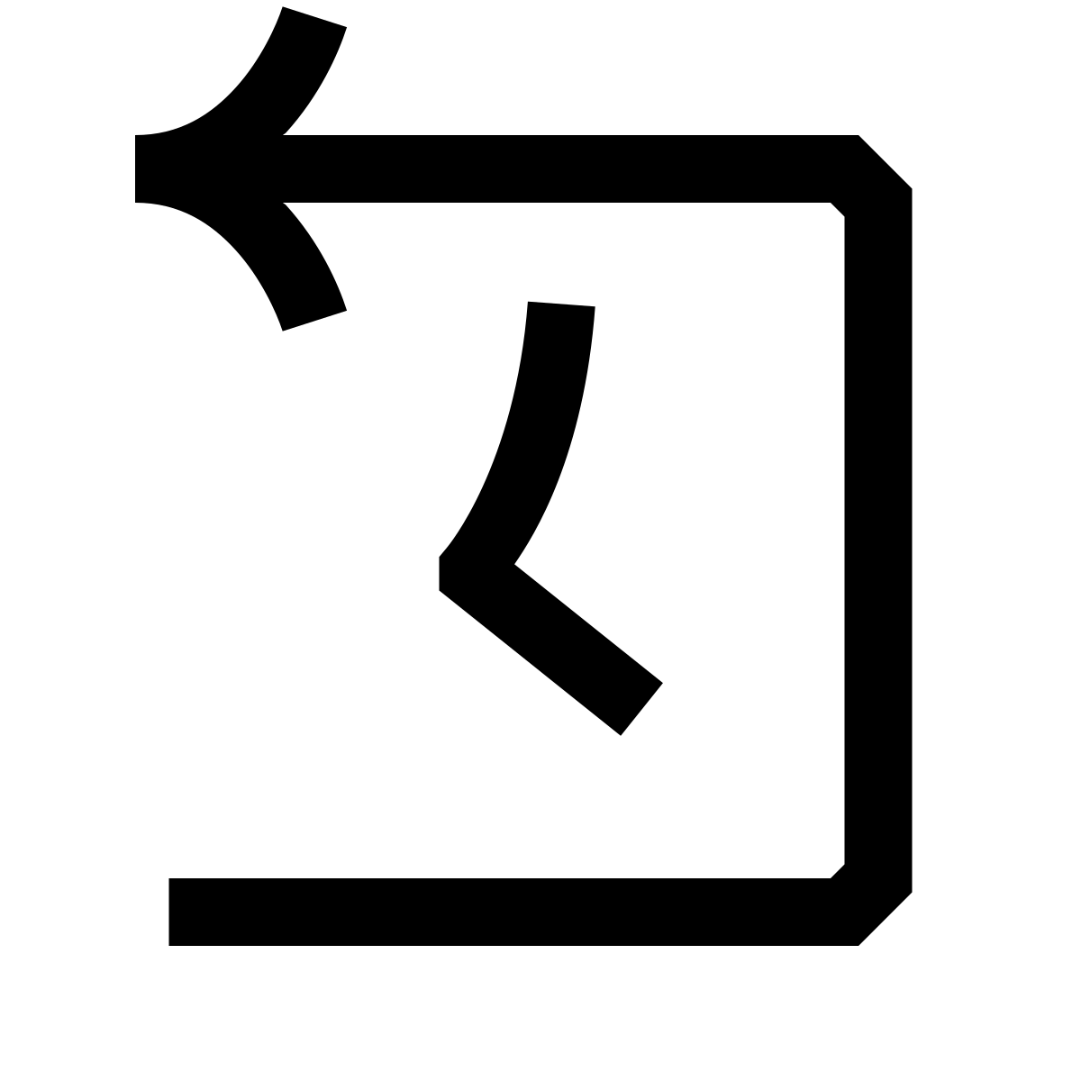 hieroglyphs style time machine icon