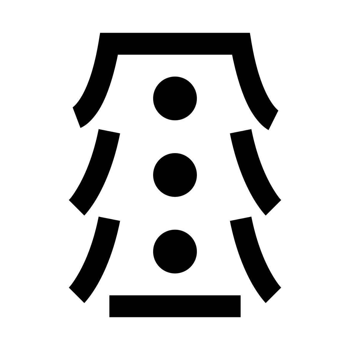hieroglyphs style traffic light icon