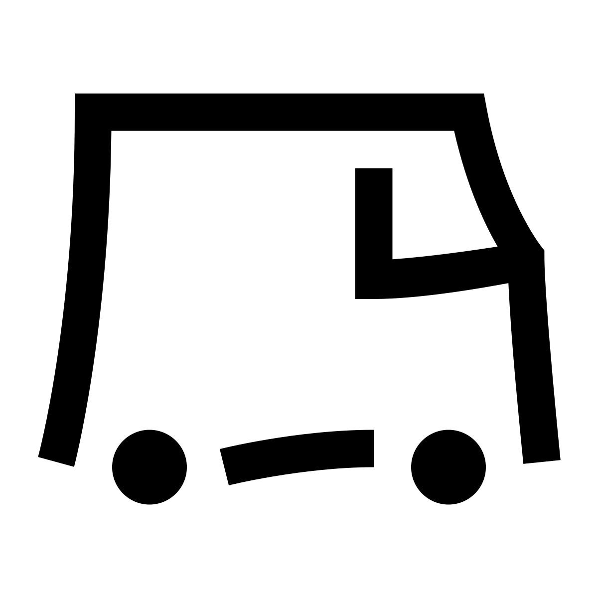 hieroglyphs style furgoneta icon