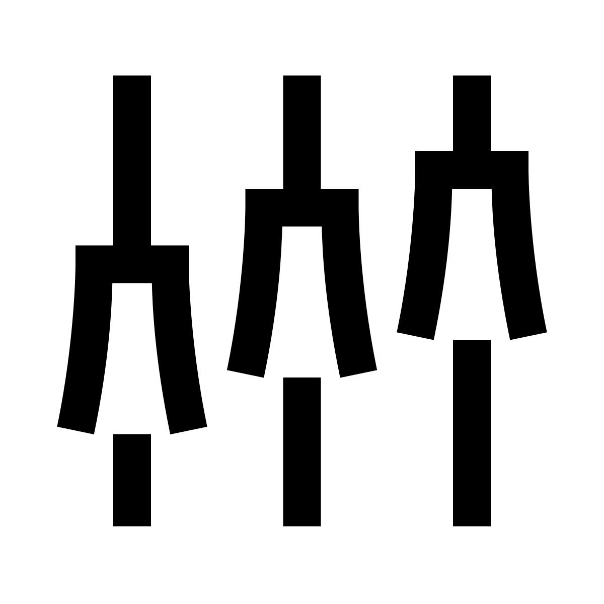 hieroglyphs style vertikale zeitleiste icon