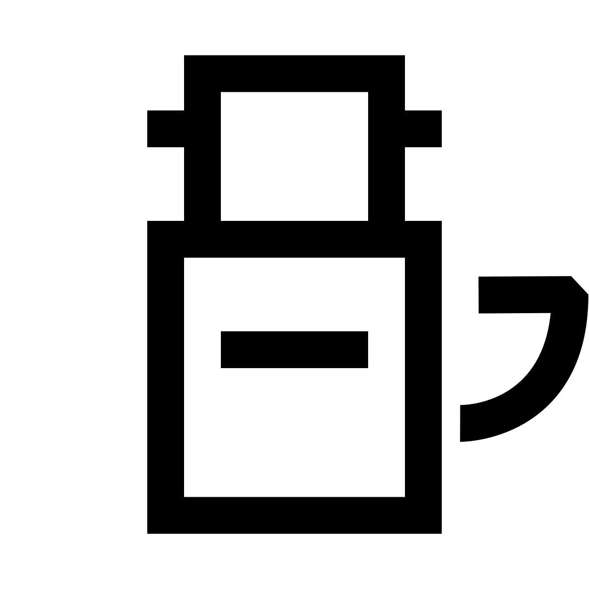 hieroglyphs style café vietnamien icon