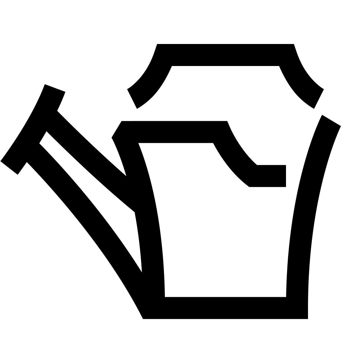 hieroglyphs style 물을 수 icon