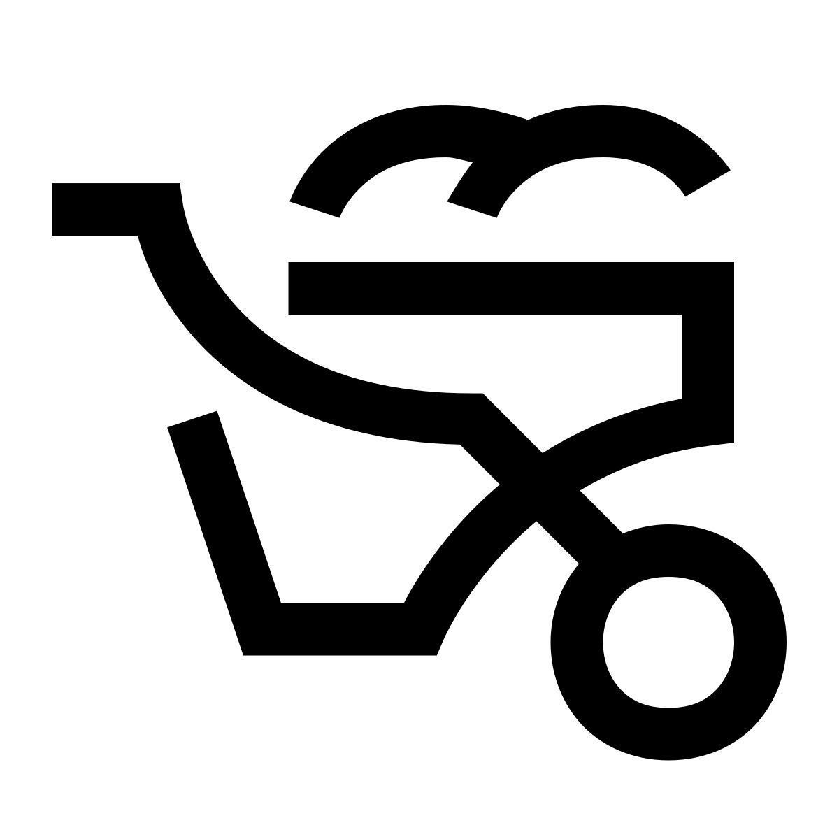 hieroglyphs style carretilla icon