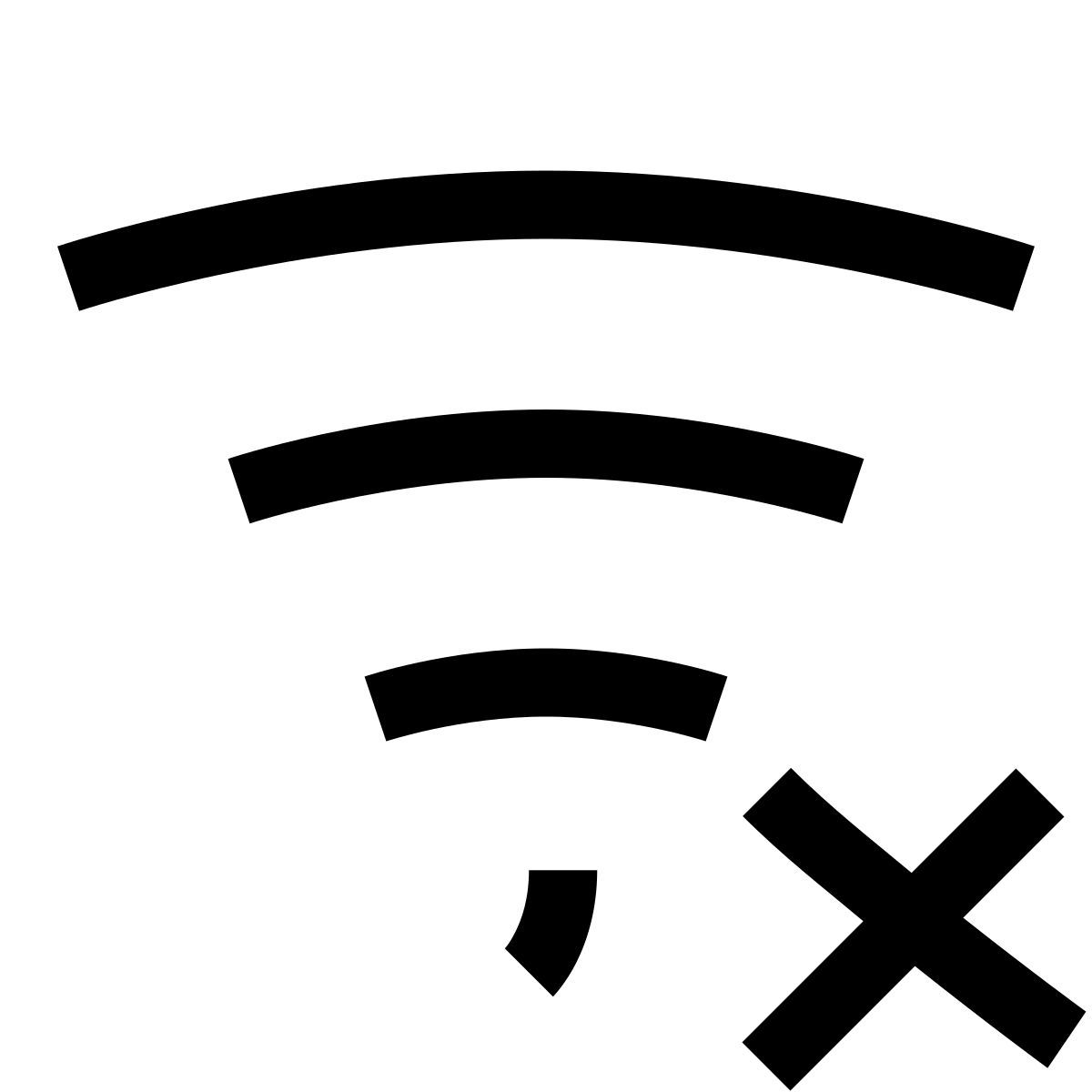 hieroglyphs style wi fi disconnected icon