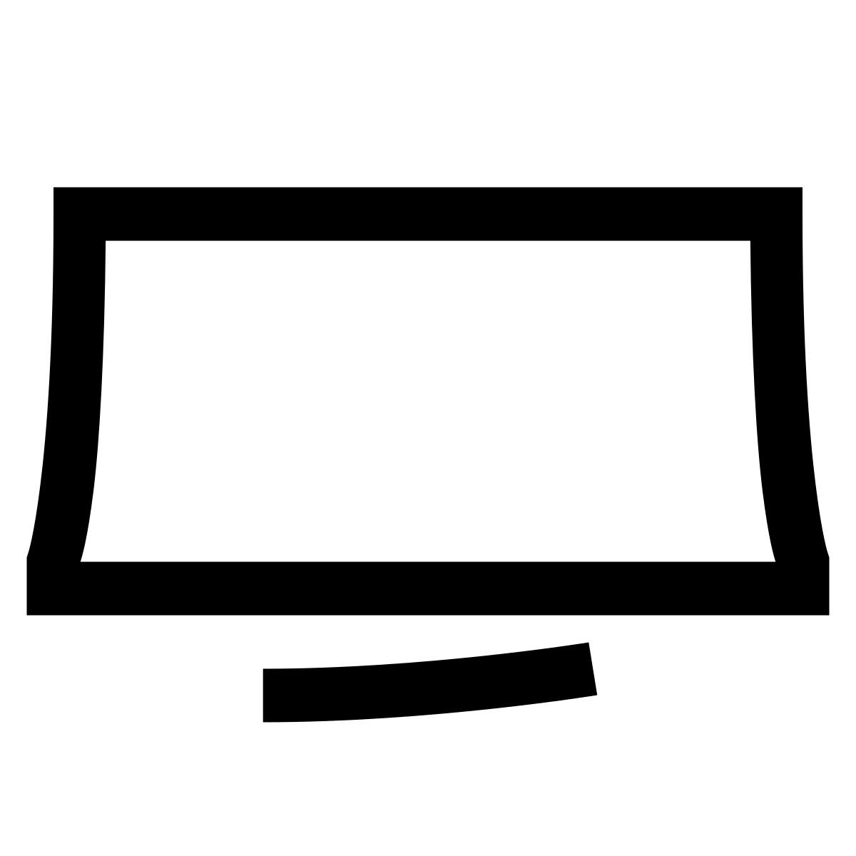 hieroglyphs style tv widescreen icon