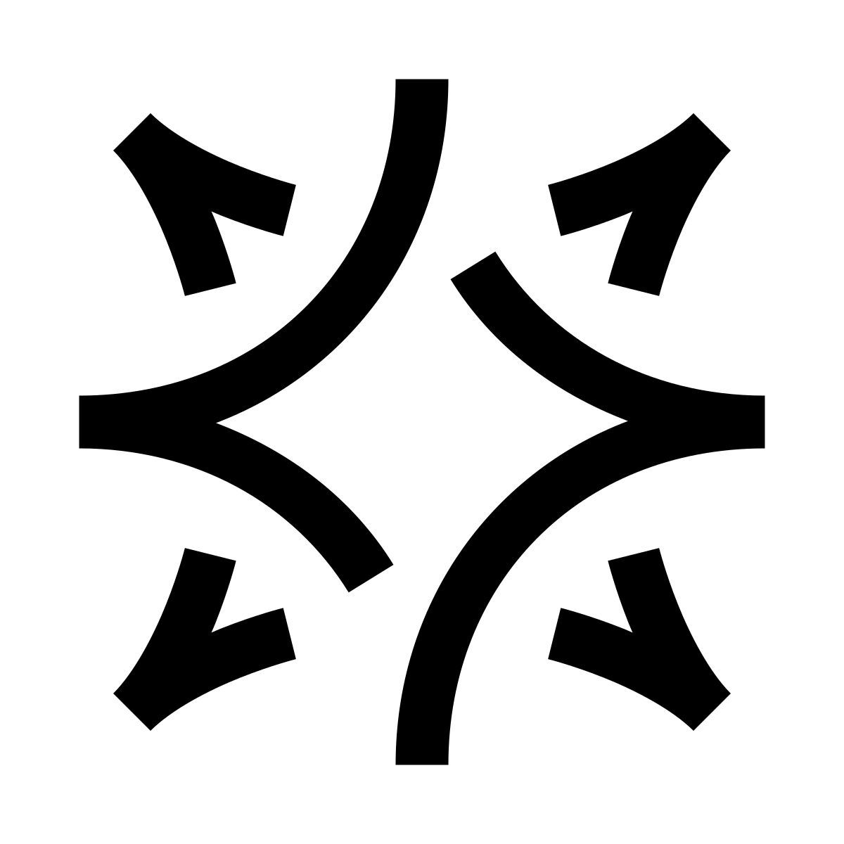 hieroglyphs style wind rose icon