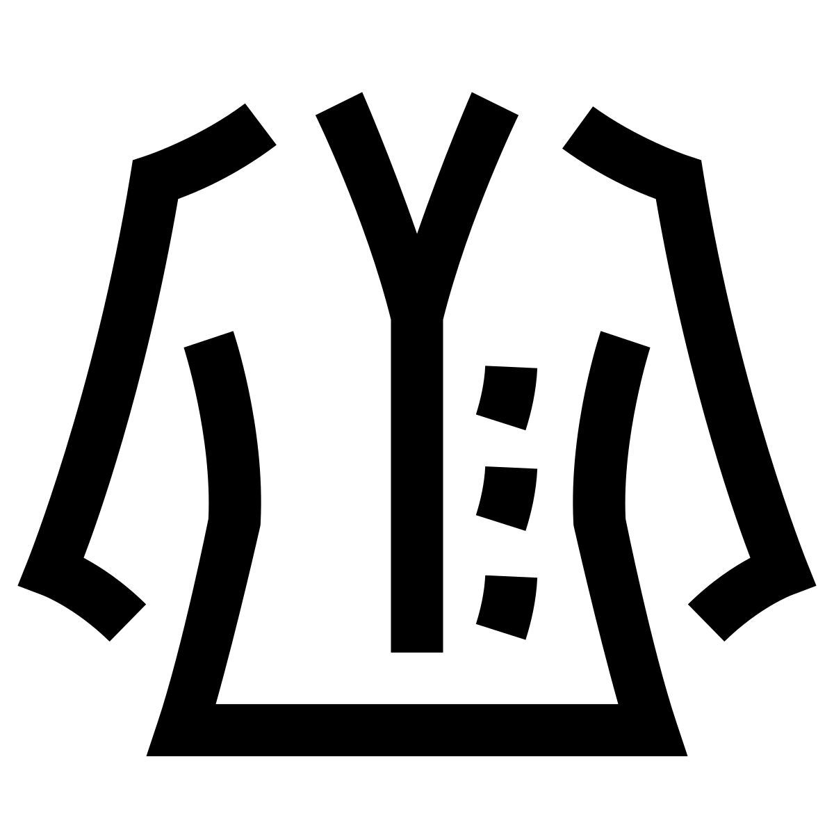 hieroglyphs style womens suit icon