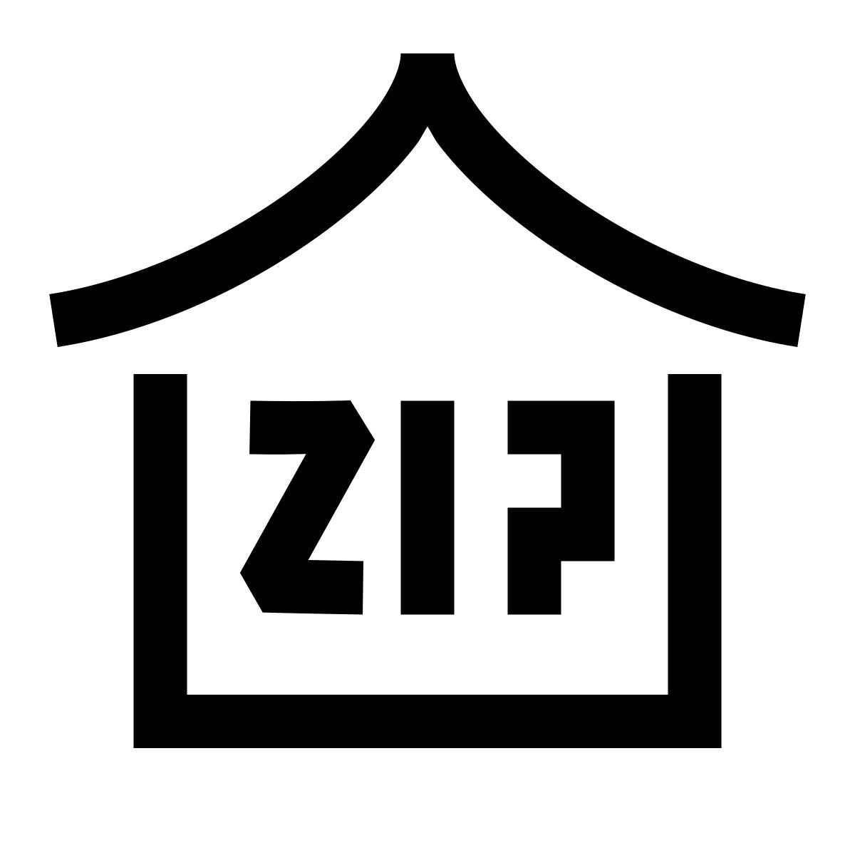 hieroglyphs style zip code icon
