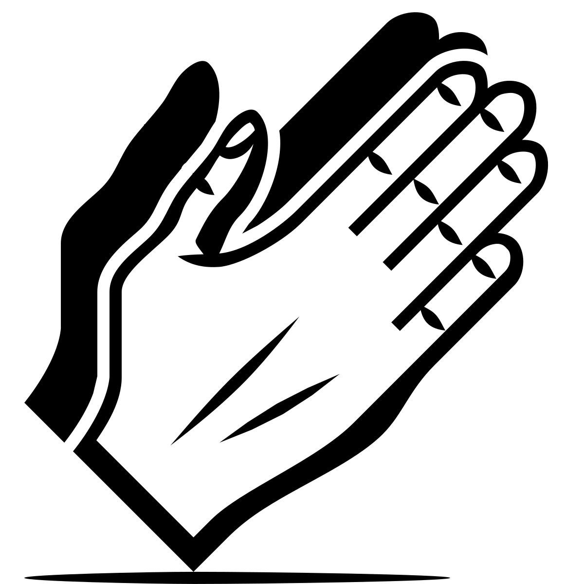 ink style 박수 갈채 icon