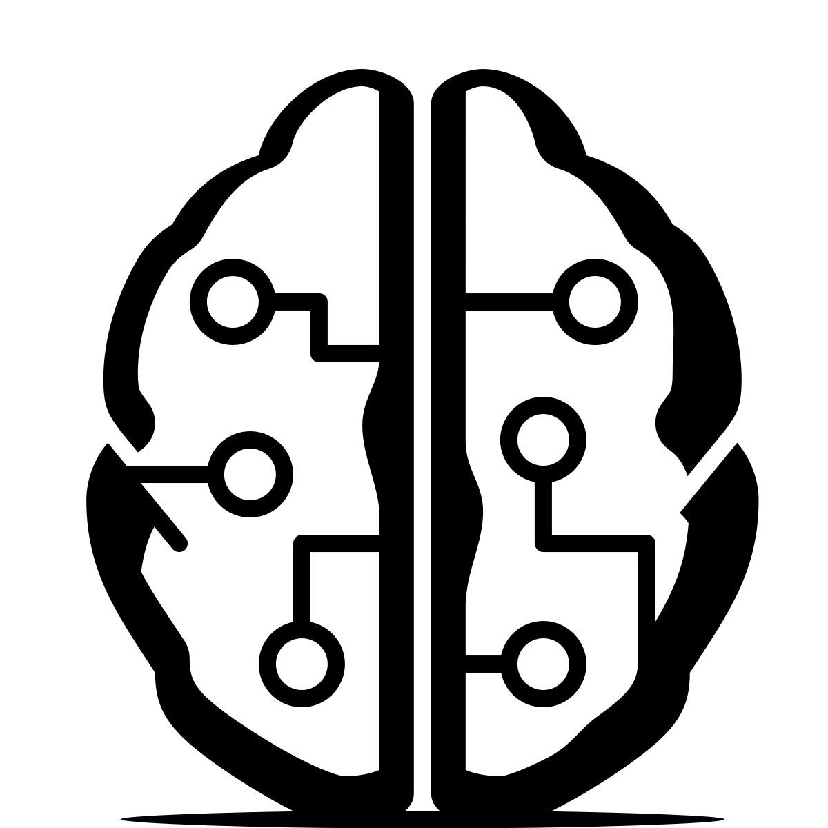 ink style machine learning icon