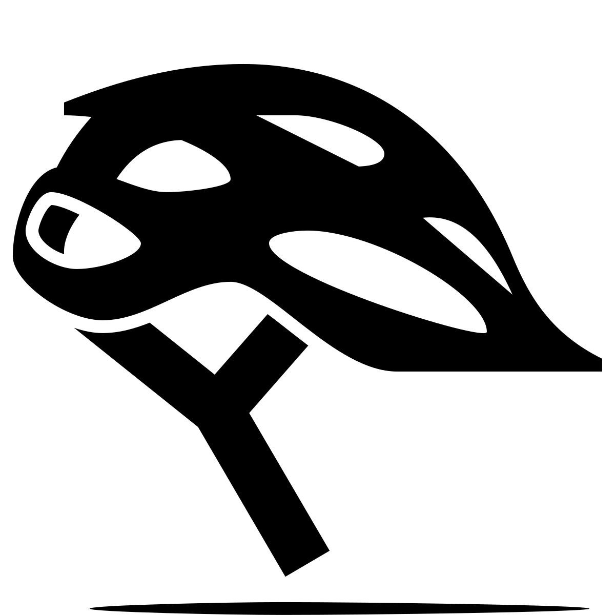 ink style fahrradhelm icon