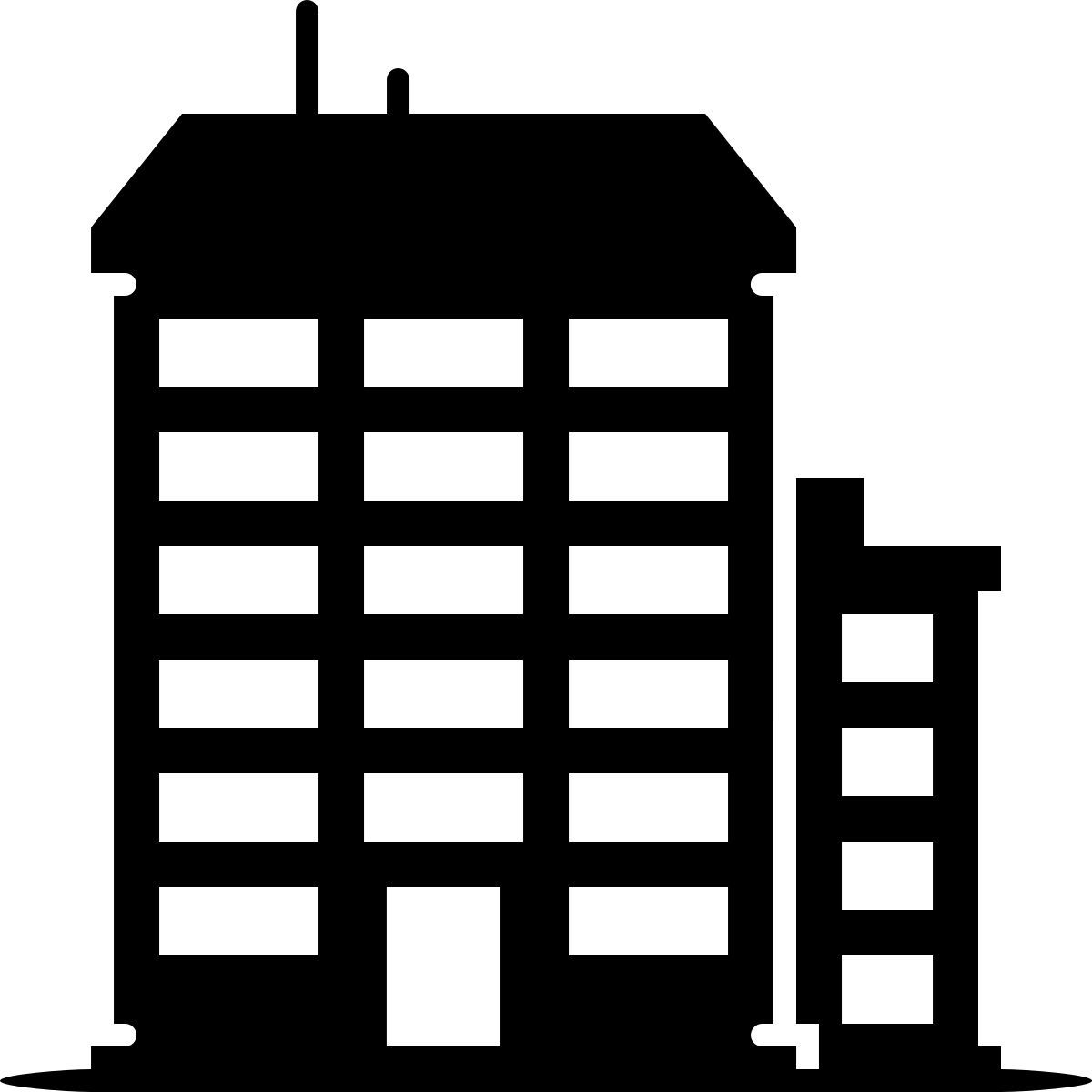 ink style building icon