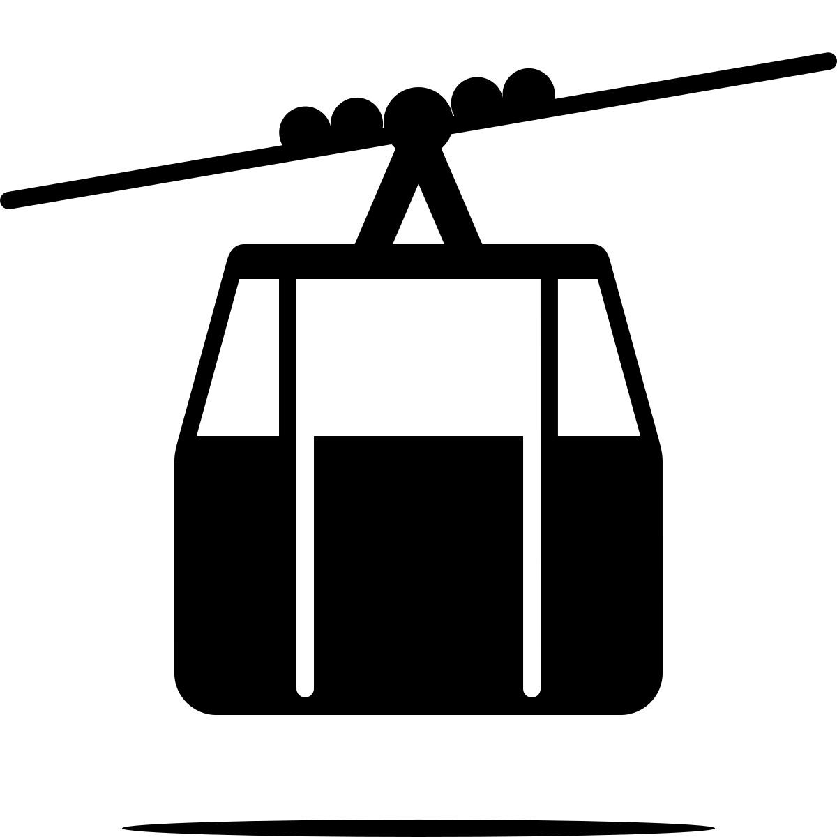 ink style 缆车 icon