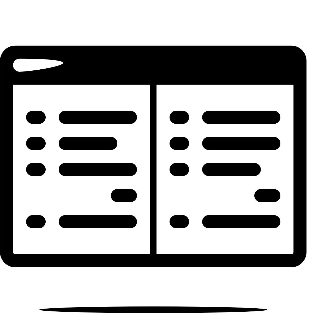 ink style libro de caja icon