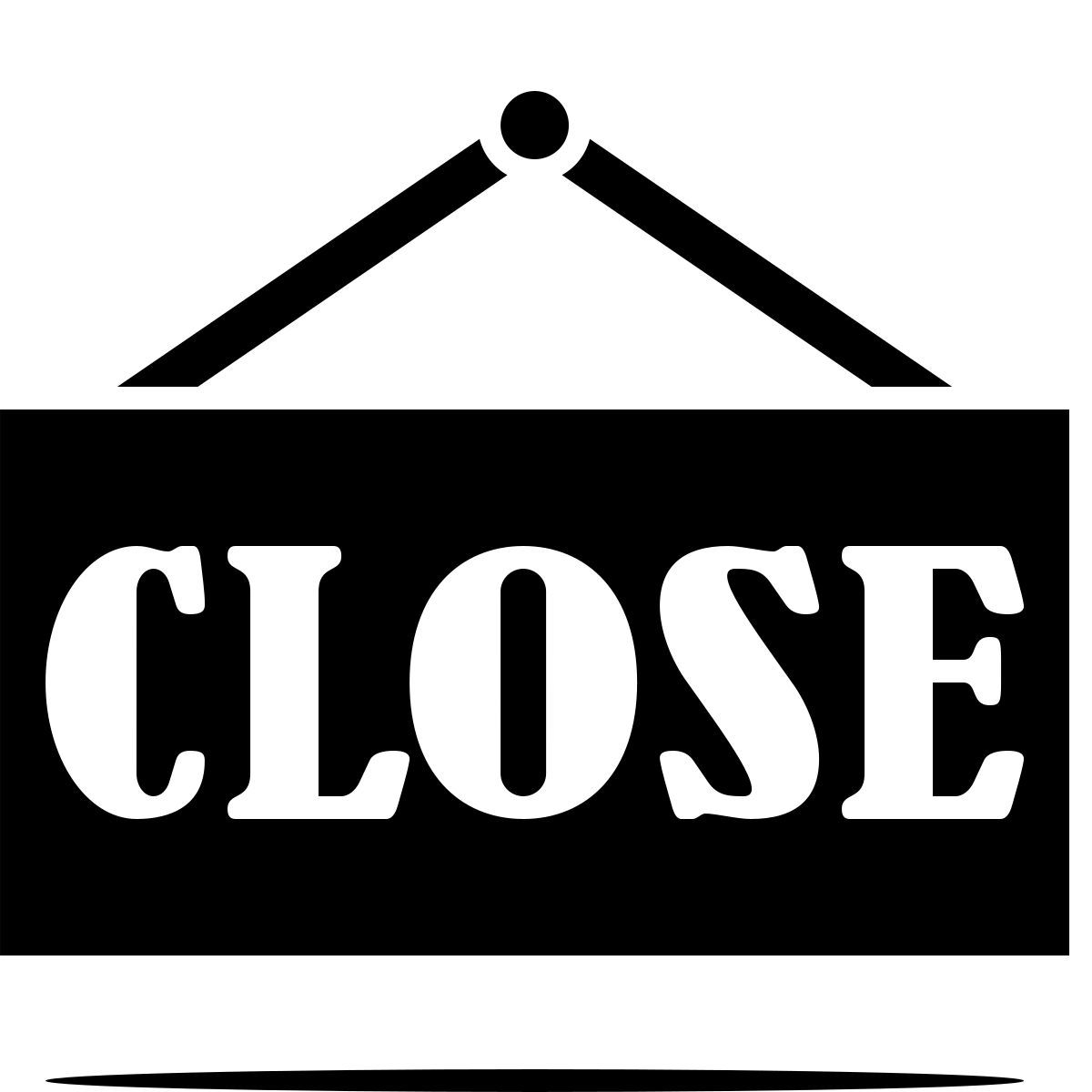 ink style zeichen: schließen icon